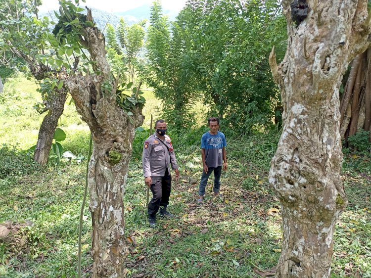 Cegah Karhutla, Bhabinkamtibmas Rutin Berikan Himbauan Kepada Warga