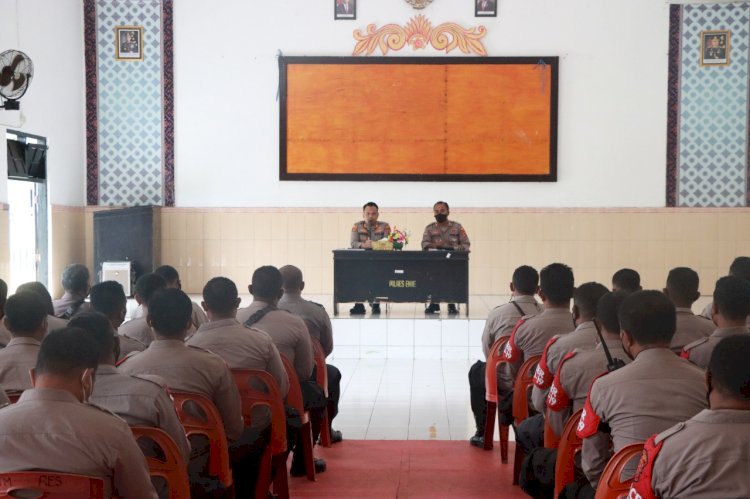 Tatap Muka Bersama Bhabinkamtibmas, Kapolres Ende : Bhabinkamtimas Kuasai Wilayah Di Desa Binaanya