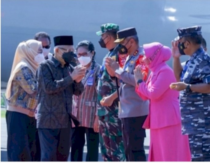 Kunjungi Labuan Bajo, Wapres RI Disambut Kapolda NTT bersama Forkopimda