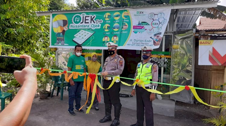 Lounching Nusantara Ojek (Nujek), Kasat Lantas Polres Ende: Anggota Nujek harus Ciptakan Kamseltibcarlantas