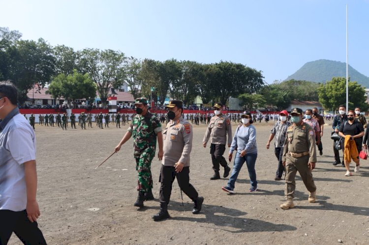 Polres Ende Bersama Dinas Terkait Lakukan Simulasi Pengamanan Kedatangan Presiden Republik Indonesia