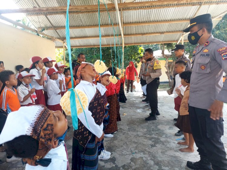 Meriahkan Hari Bhayangkara Ke-76, Polsek Nangapanda Gelar Lomba Baris Berbaris dan Permainan Tradisional