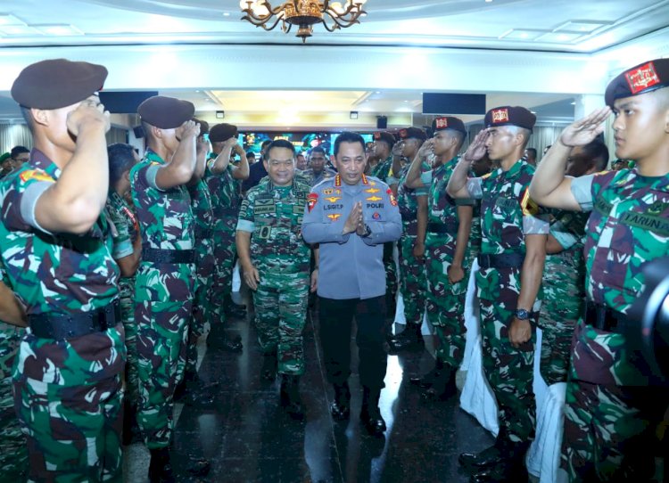 Dihadapan Dansat, Kapolri Tekankan Sinergitas TNI-Polri Harga Mati Demi Wujudkan Indonesia Emas 2045