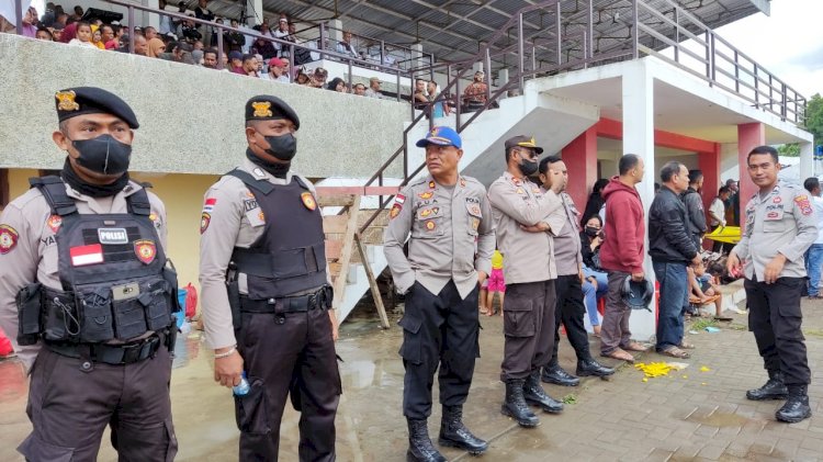 Soeratin Cup U-17 Memasuki Babak Semi Final, Polres Ende Terjunkan 110 Personil Lakukan Pengamanan