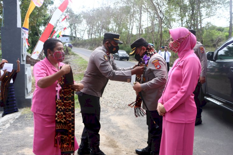 Kapolres Ende Bersama Rombongan Kembali Melakukan Kunjungan Kerja ke Polsek Jajaran