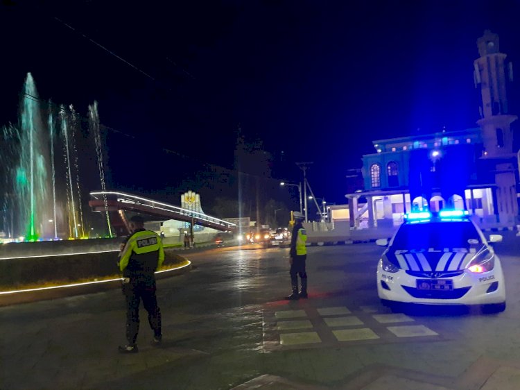 Cegah Aksi Kriminalitas Malam Hari, Satlantas Polres Ende Tingkatkan Patroli Blue Light