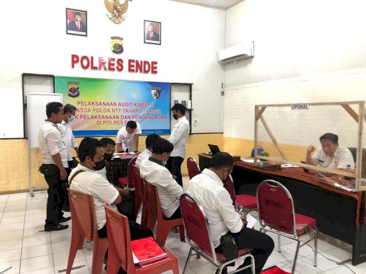 Tim Wasrik Itwasda Polda NTT Melakukan Kunjungan Kerja Tahap II TA 2022 di Polres Ende