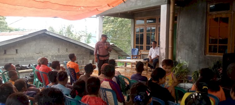 Hadir Dalam Pemaparan Visi Misi Calon Kepala Desa, Wakapolsek Detusoko Sampaikan Pesan Kamtibmas