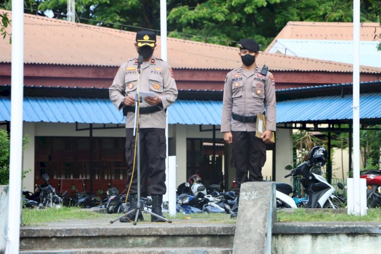 Wakapolres Ende Pimpin Upacara Pembukaan Pelatihan Gada Pratama Satuan Pengamanan Gelombang XVI Polda NTT Tahun 2022