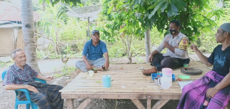 Bhabinkamtibmas Kelurahan Tanjung Rutin Sambang Ke Rumah Warga Binaan