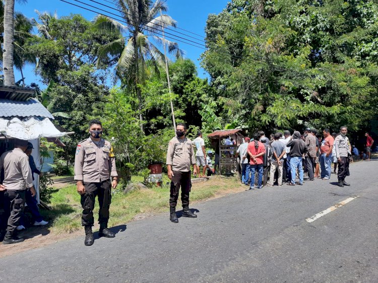 Polsek Ende Amankan Sidang Pemeriksaan Setempat Sengketa Lahan