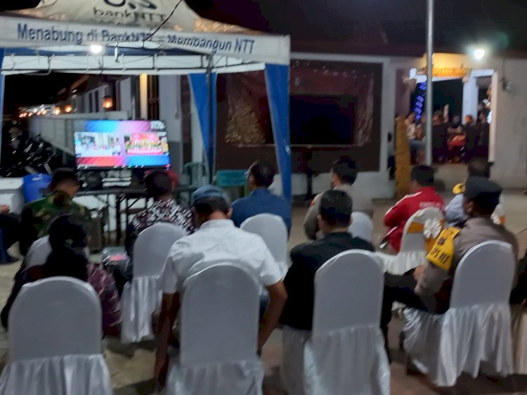 Kapolres Ende Hadiri Giat Interaktif Bersama Kapolri Melalui Zoom Meeting