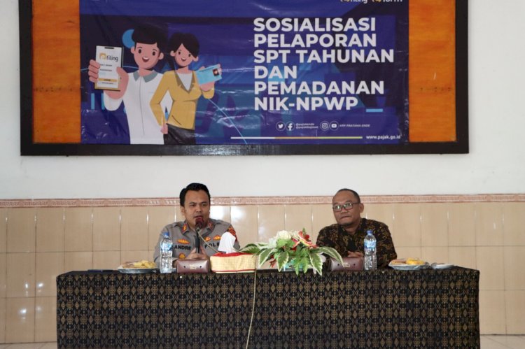 Sosialisasi SPT Pajak Tahunan di Gedung Bhayangkara Polres Ende