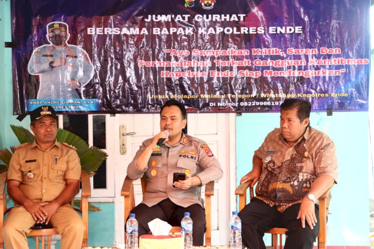 Kapolres Ende Gelar Jumat Curhat di Kelurahan Paupanda