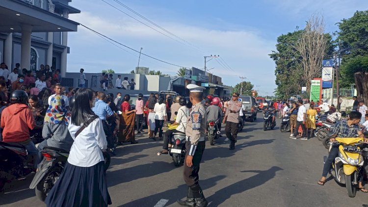 Pastikan Aman dan Lancar, Polres Ende Dan Polsek Jajaran Amankan Ibadah Misa Rabu Abu