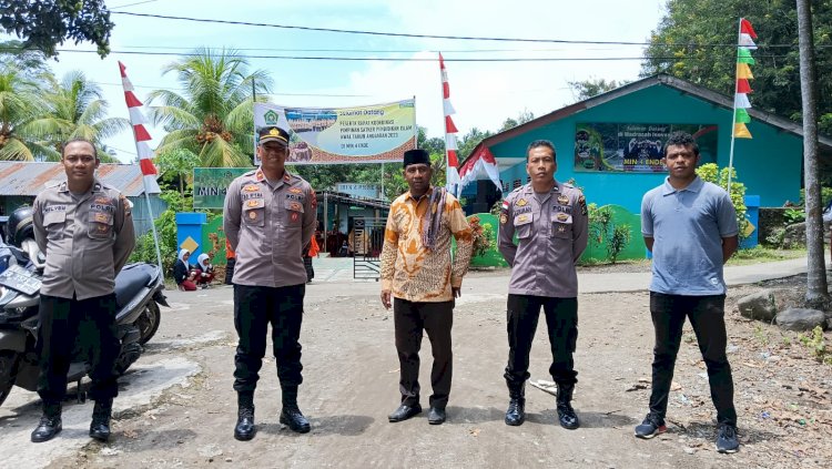 Kapolsek Ndona Pimpin Langsung Pengamanan Rakor Pimpinan Satker Pendidikan Islam T.A. 2023