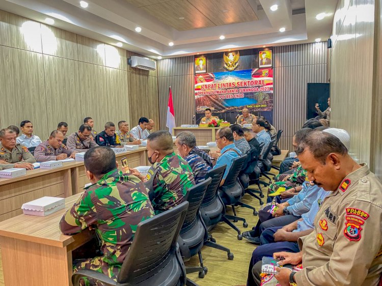 Polres Ende Gelar Rapat Lintas Sektoral Dalam Rangka Operasi Semana Santa Turangga 2023