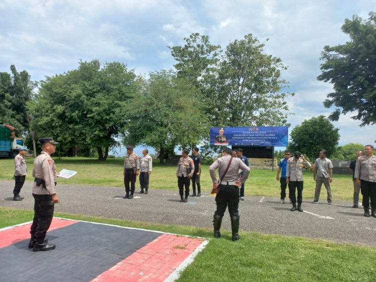 Tingkatkan Profesionalisme, Polres Ende melaksanakan Latihan Pra Operasi (Latpraops) Ketupat Turangga 2023