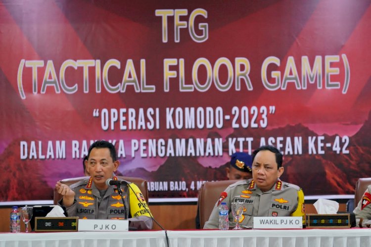 Gelar TFG, Kapolri Tekankan Personel Harus Pahami Tugas dan Cara Bertindak saat Amankan KTT ASEAN