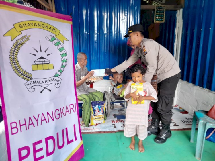 Peduli Anak Stunting, Ipda Heru Sutaban Kembali Sambangi Adik April