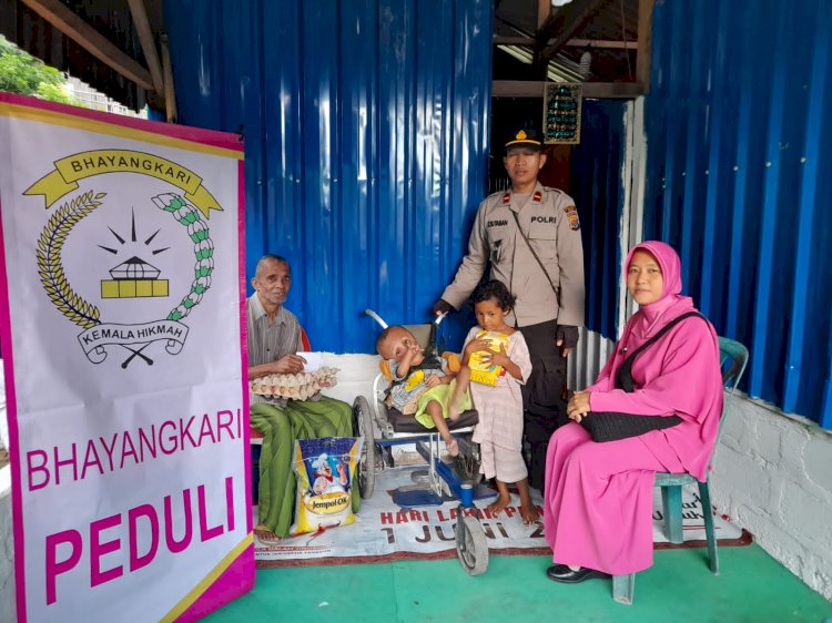 Peduli Anak Stunting, Ipda Heru Sutaban Kembali Sambangi Adik April