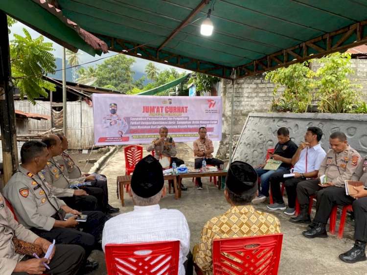 Untuk Dengar Langsung Saran dan Masukan Warga, Waka Polres Ende Turun Hadir di Kegiatan Jumat Curhat