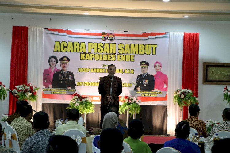 Malam Pisah sambut, Kapolres Ende AKBP I Gede Ngurah Joni Mahardika Minta Dukungan dari Semua Pihak