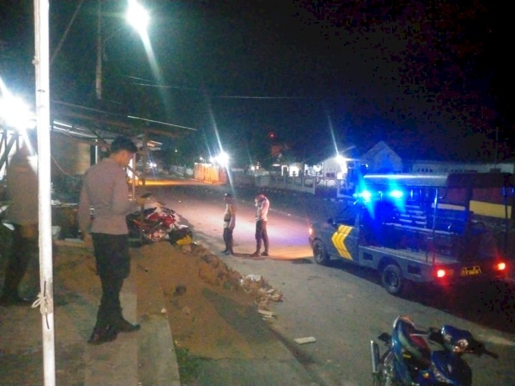 Ciptakan Kamtibmas yang Aman dan Kondusif Malam Hari, Piket Pawas dan Piket Fungsi Lakukan Patroli