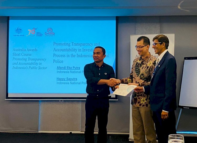 Anggota Polri Raih Australia Award Short Course