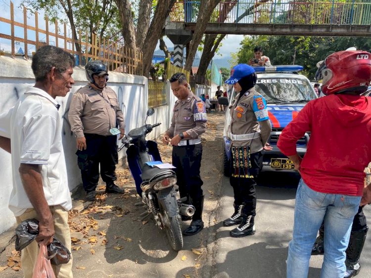 Operasi Zebra Turangga 2023 Berakhir, Satlantas Polres Ende Lakukan Penilangan 142 dan 66 Teguran