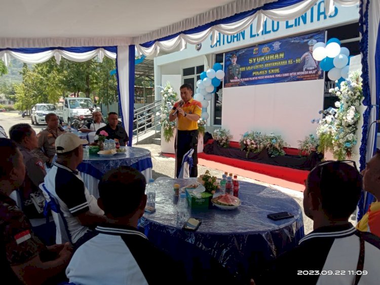 Syukuran Hari Lalulintas Bhayangkara ke-68, Simak Sambutan Kapolres Ende