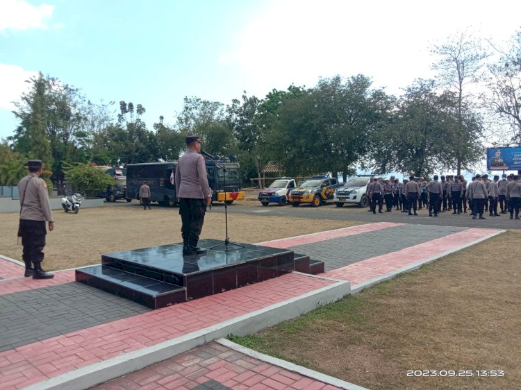 Antisipasi Gangguan Kamtibmas, Polres Ende Laksanakan Latihan Panggilan Luar Biasa