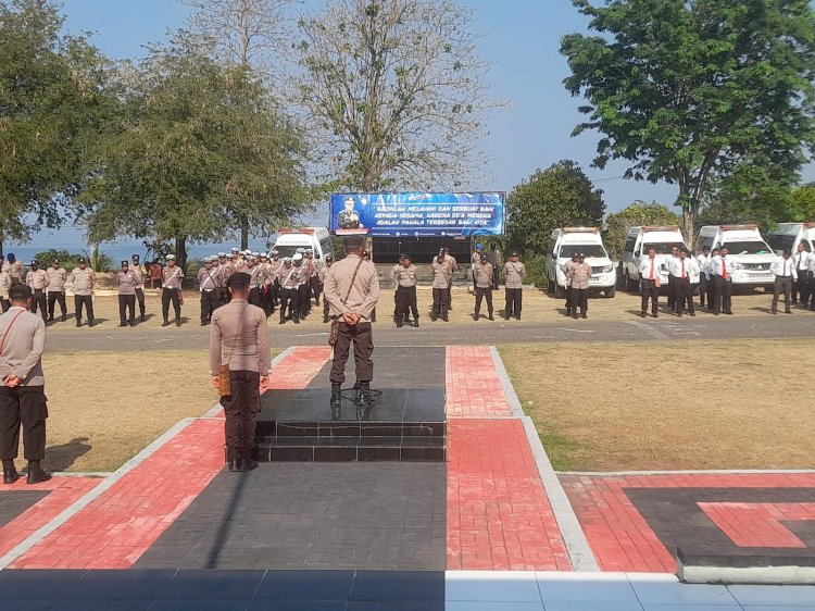 Apel Jam Pimpinan, Simak Penekanan Waka Polres Ende Kompol Ahmad,S.H