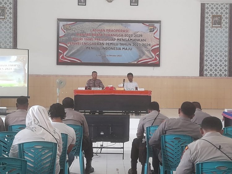 Lat Pra Ops Mantap Brata Turangga 2023-2024 Polres Ende