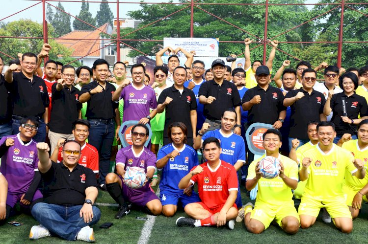 Perkuat Sinergisitas, Polri dan Jurnalis Gelar Seven Soccer