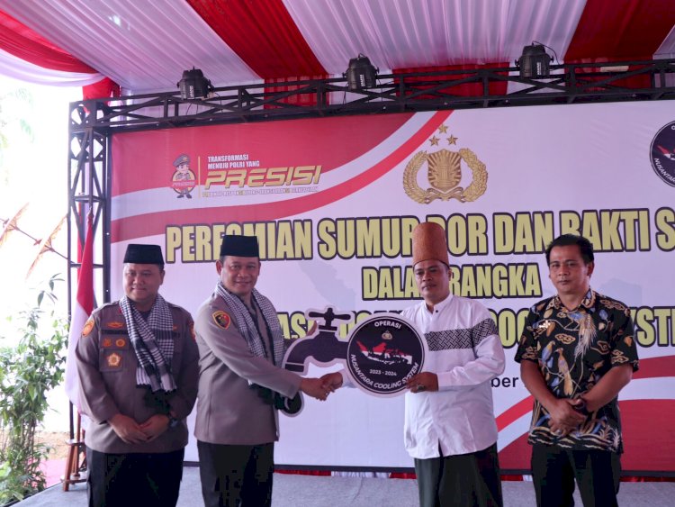 Bahagianya Warga Ciamis dapat Bantuan Sumur Bor dan  Paket Sembako dari Operasi NCS Polri