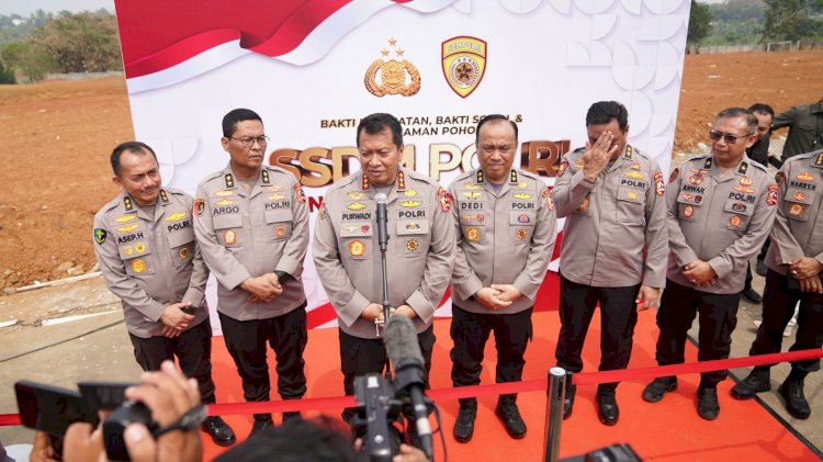 SSDM Polri Gelar Bakti Sosial, Bakti Kesehatan, Tanam Pohon dan Akan Bangun Sekolah SMA Taruna Bhayangkara di Gunung Sindur Bogor