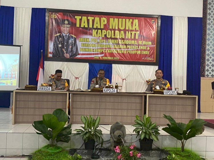 Kunjungan Kerja ke Polres Ende, Kapolda NTT Berikan Beberapa Penekanan kepada Personel