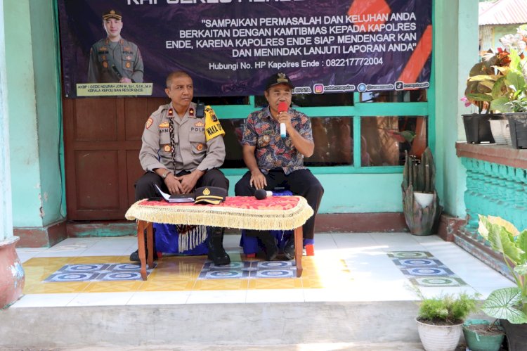 Jumat Curhat di Kelurahan Paupanda, Waka Polres Ende Dengar Langsung Aspirasi Dari Masyarakat