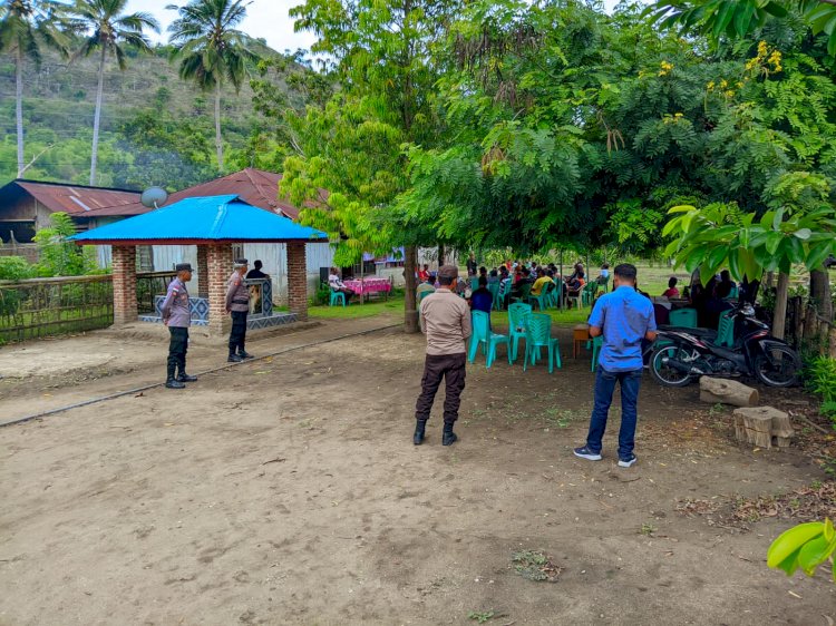 Satgas OMB Turangga Polres Ende Amankan Jalanya Kegiatan Kampanye/Tatap Muka Dari Partai Buruh