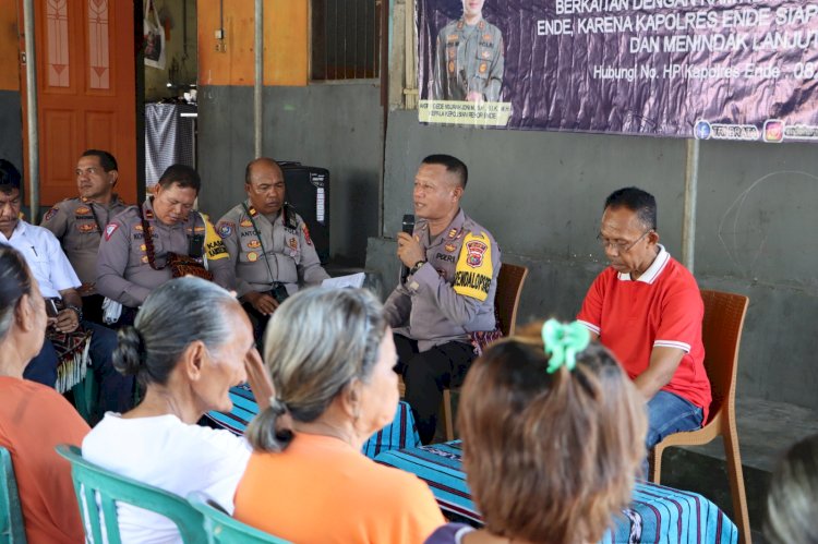 Lewat Jumat Curhat, Kabag Ops Polres Ende Dengar Permintaan Warga  Kelurahan Kelimutu