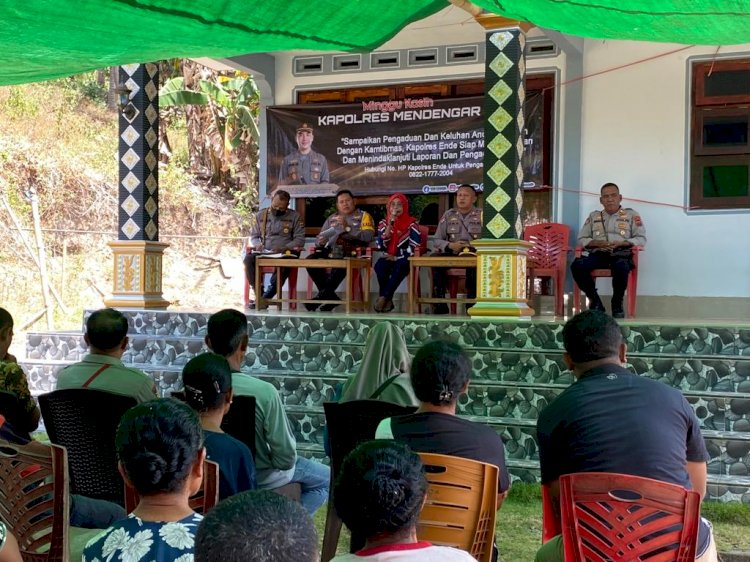 Polres Ende Menggelar Kegiatan Minggu Kasih diKelurahan Rewarangga Selatan Kecamatan Ende Timur