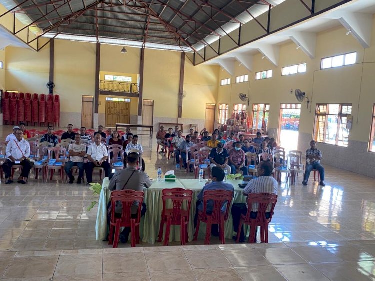 Melalui Minggu Kasih Kapolres Ende Mendengarkan Aspirasi Dari Umat Paroki Mautapaga