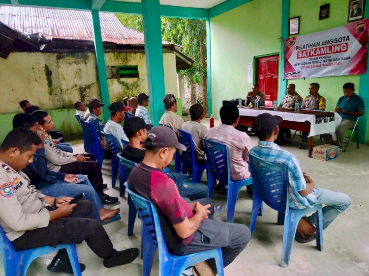 Polres Ende Adakan Pelatihan Peningkatan Kualitas Dan Kemampuan Anggota Satkamling