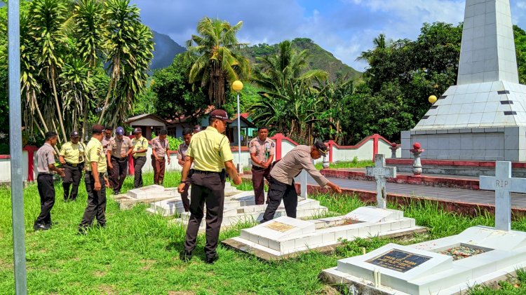 Tabur Bunga dan Anjangsana Meriahkan HUT Satpam ke-43 di Kabupaten Ende