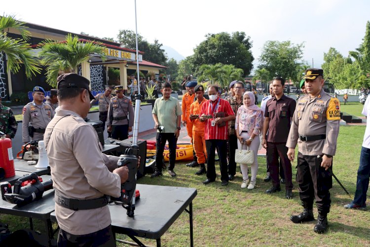 Siaga Bencana, Polres Ende Gelar Apel Lintas Sektor Siaga Bencana 2024 di Wilayah Kabupaten Ende