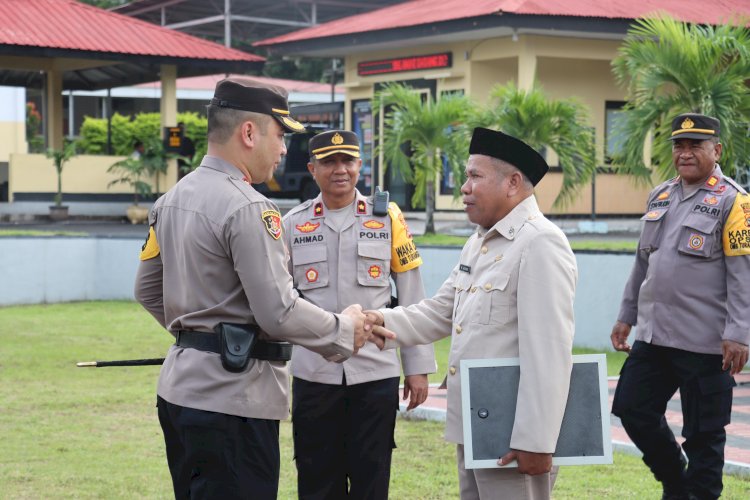 Kapolres Ende Pimpin Upacara Purna Tugas ASN Polri Polres Ende