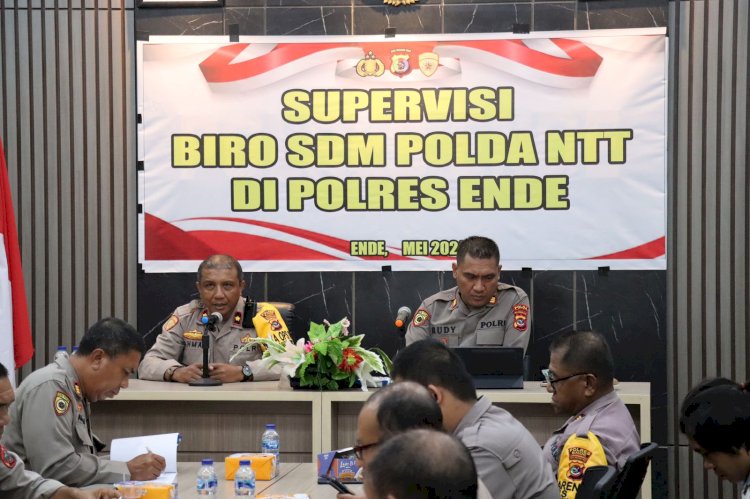 Biro SDM Polda NTT Lakukan Supervisi ke Polres Ende