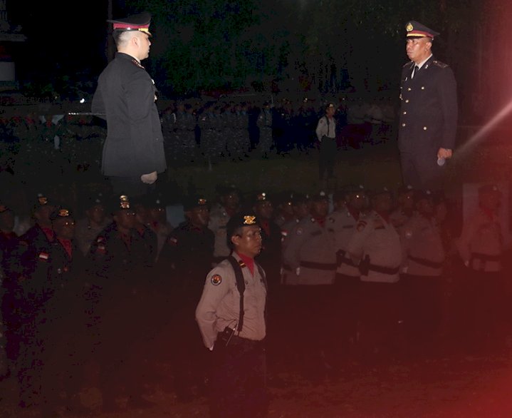 Kapolres Ende Menjadi Pimpinan Acara Malam Renungan Hari Lahir Pancasila di Taman Renungan Bung Karno