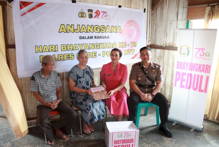 Sambut Hari Bhayangkara ke-79, Polres Ende Polda NTT Gelar Kegiatan Anjangsana